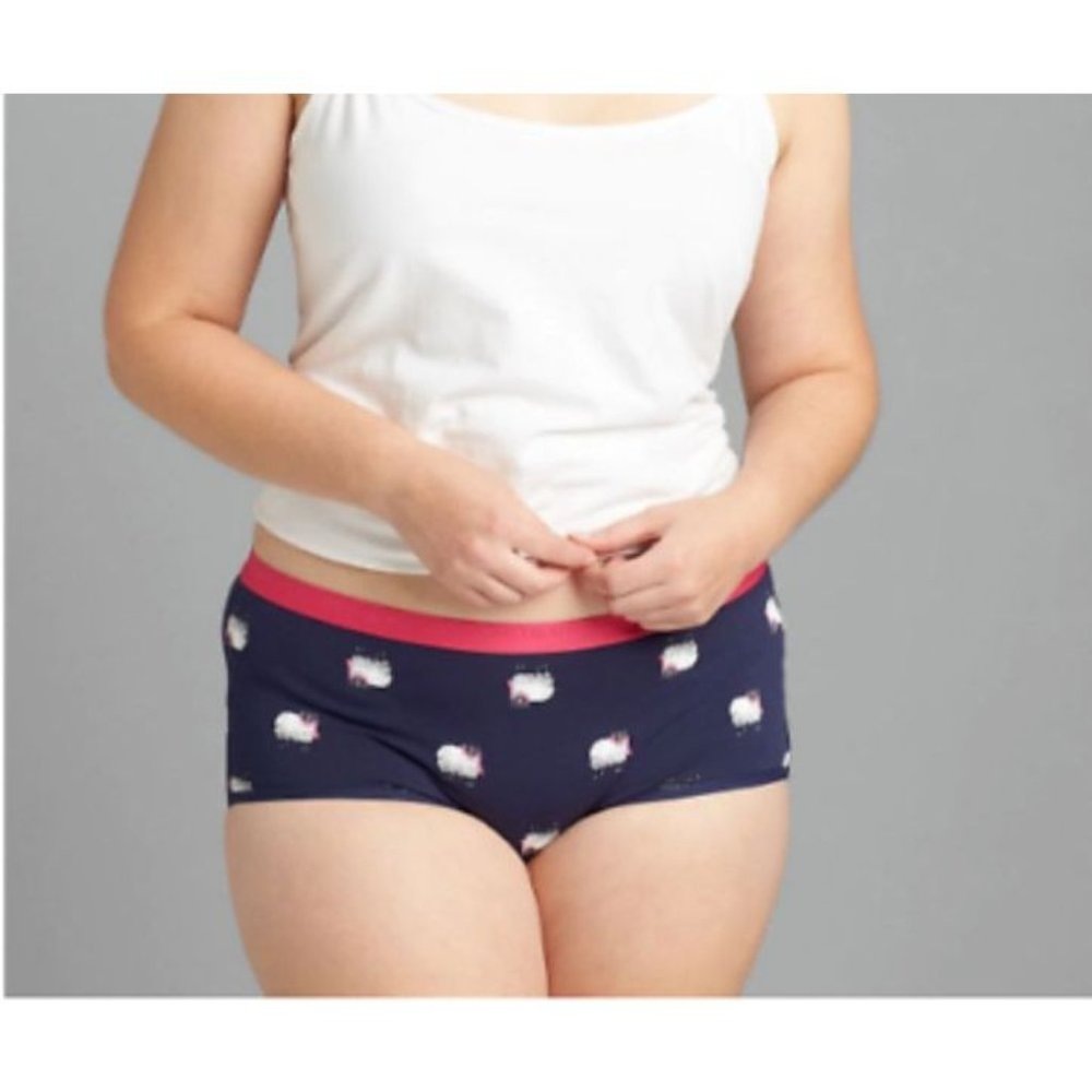 Lane Bryant Cacique Cotton Boyshort Panty With Wide Waistband 22/24